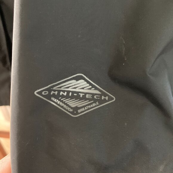 Columbia Omni-Wick Long Rain Jacket Black Medium - Picture 5 of 8